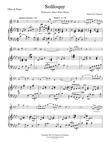Soliloquy (for Oboe & Piano)