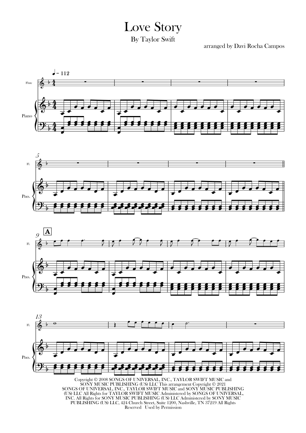 Love Story (arr. Davi Rocha Campos)