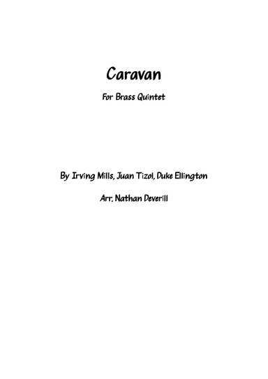 Caravan (arr. Nathan Deverill)