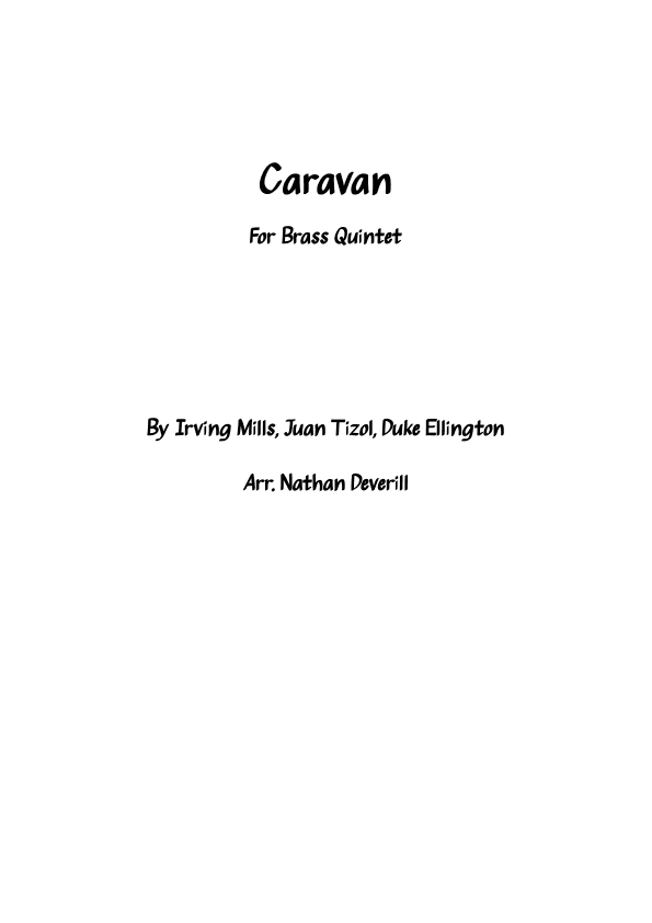 Caravan (arr. Nathan Deverill)