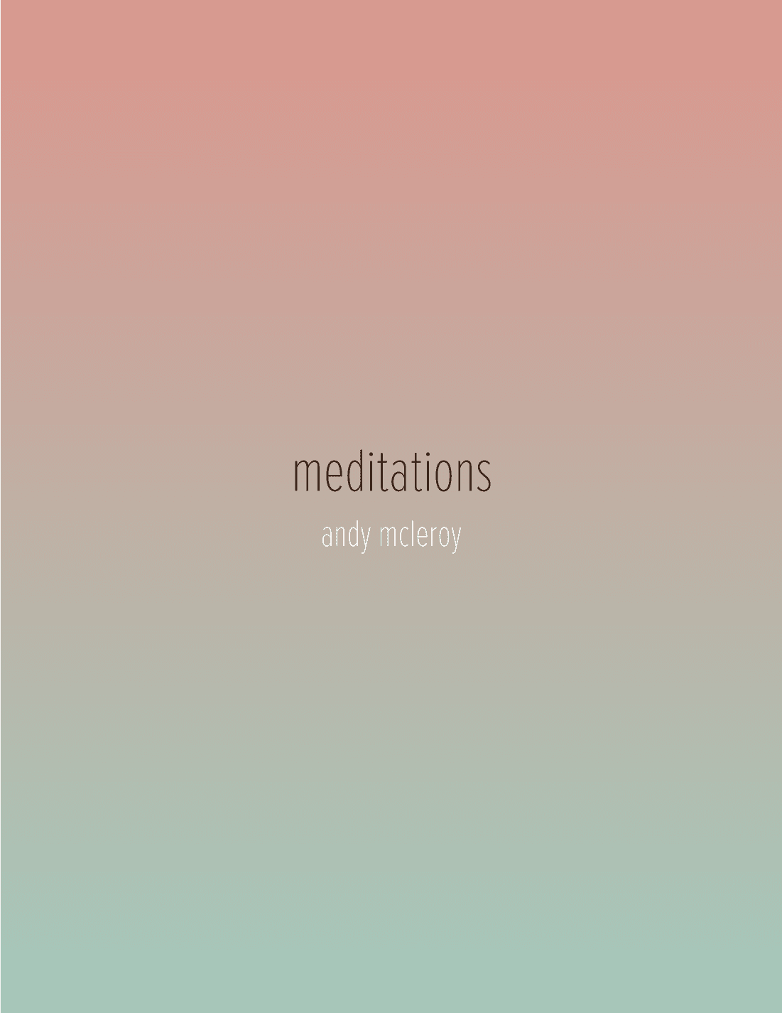 Meditations for Piano