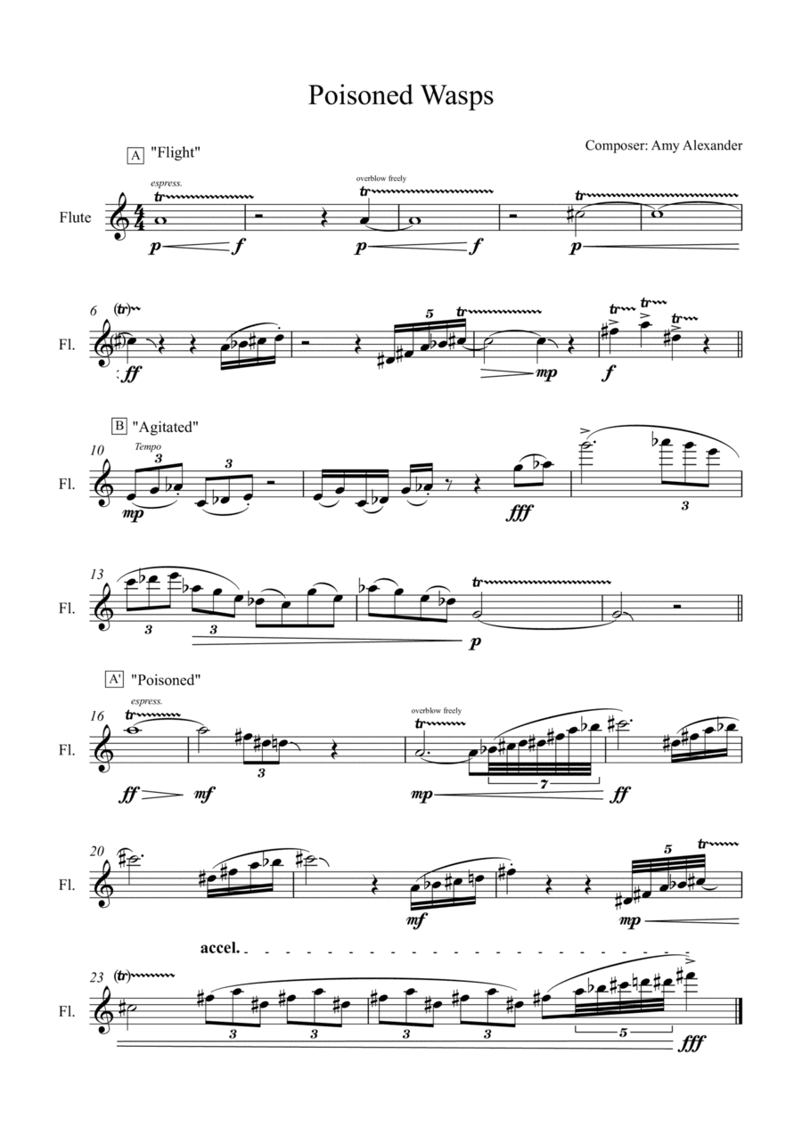Poisoned Wasps - Flute