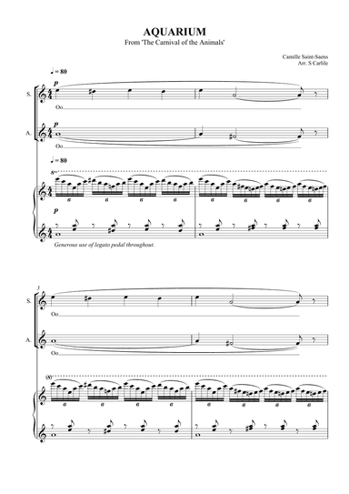 Aquarium (From The Carnival of the Animals) (arr. SCMusic)