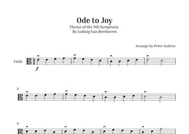 Ode to Joy (arr. Peter Andrew)