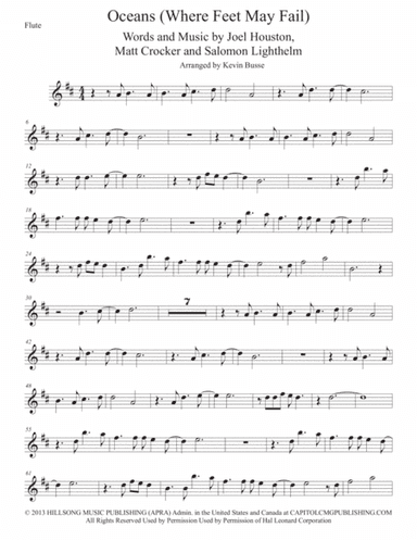 Oceans (Where Feet May Fail) (arr. Kevin Busse)