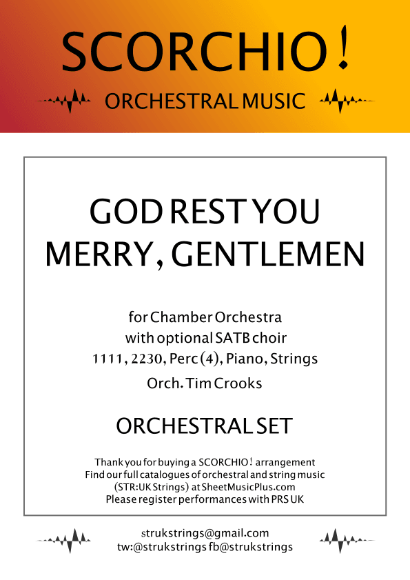 God Rest You Merry Gentlemen (SCORCHIO! Orchestral Set) (arr. Tim Crooks)
