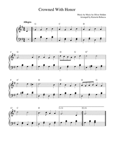 Crowned With Honor (arr. Kaiserin Rebecca)