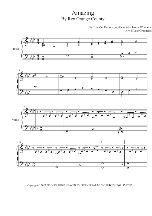 Amazing (arr. Music Greatness)