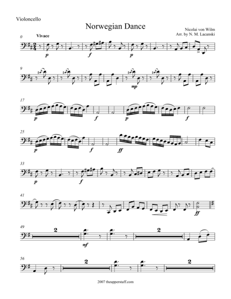 Norwegian Dance (arr. Nick Lacanski)