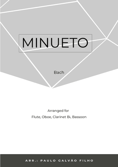 MINUETO - BACH -WIND QUARTET (arr. Paulo Galvão Filho)
