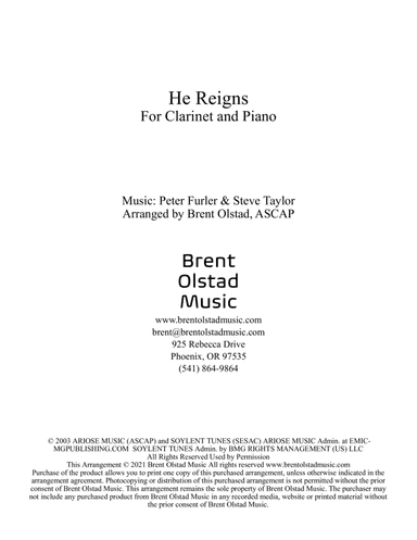 He Reigns (arr. Brent Olstad Music)