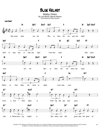 Blue Velvet (arr. Philip Jackson)