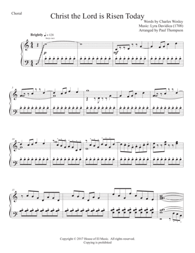 Christ the Lord is Risen Today - 3 Sopranos and SATB choir (arr. House of El Music)