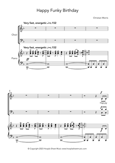 Happy funky birthday (arr. Christian Morris)