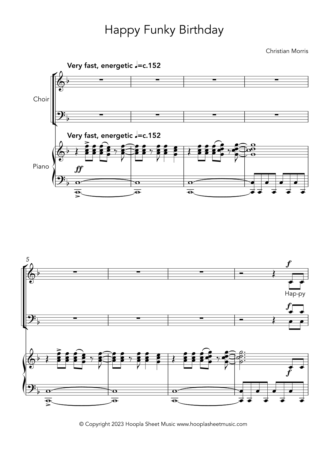 Happy funky birthday (arr. Christian Morris)