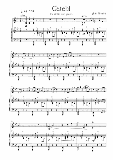Catch! for violin and piano