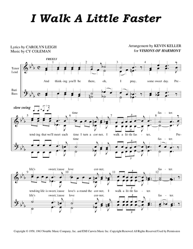 I Walk A Little Faster (arr. Kevin Keller)