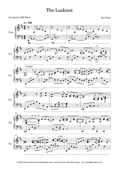 The Luckiest (arr. SRS Music)