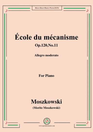 Duvernoy-École du mécanisme,Op.120,No.11,for Piano (arr. MSM)
