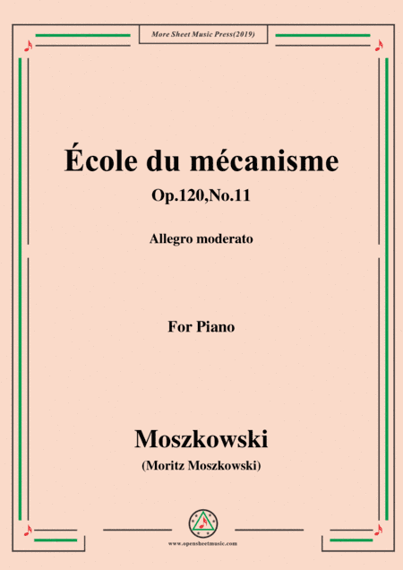 Duvernoy-École du mécanisme,Op.120,No.11,for Piano (arr. MSM)