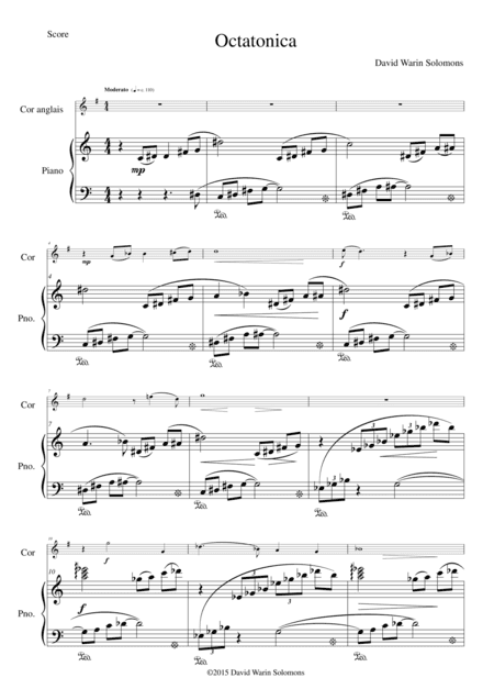 Octatonica for cor anglais and piano