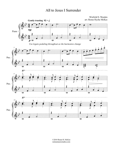 All to Jesus I Surrender (arr. Renee H. McKee)