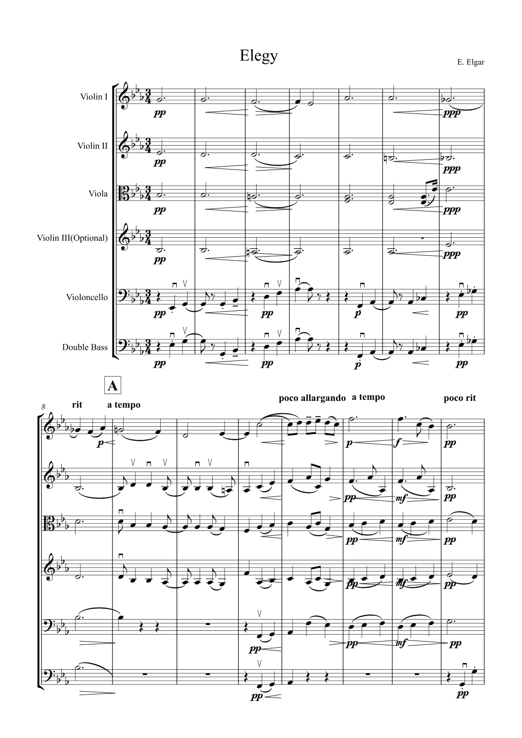 Elegy for Strings (arr. Carl Rochford)
