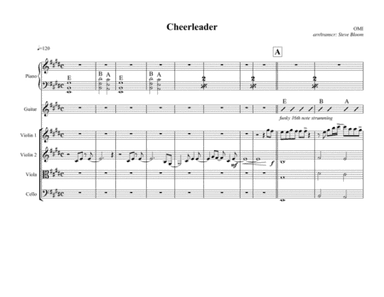 Cheerleader (arr. Steve Bloom)