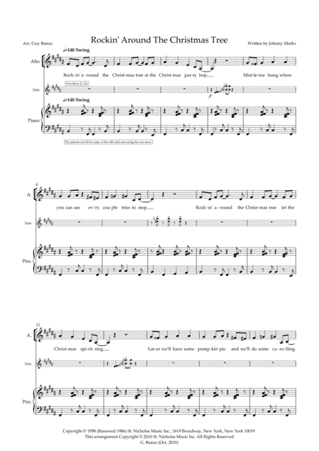 Rockin' Around The Christmas Tree (arr. Guy Bunce)