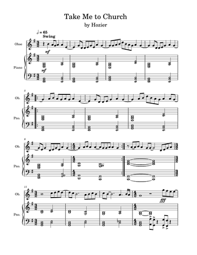 Take Me To Church (arr. Anya Alston)