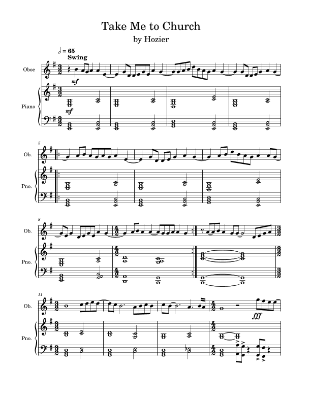 Take Me To Church (arr. Anya Alston)