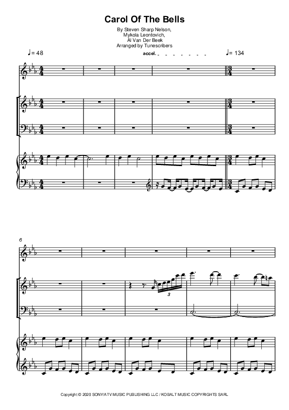 Carol Of The Bells (arr. Tunescribers)