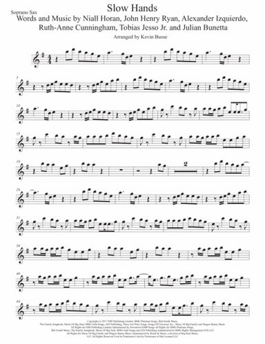 Slow Hands (arr. Kevin Busse)