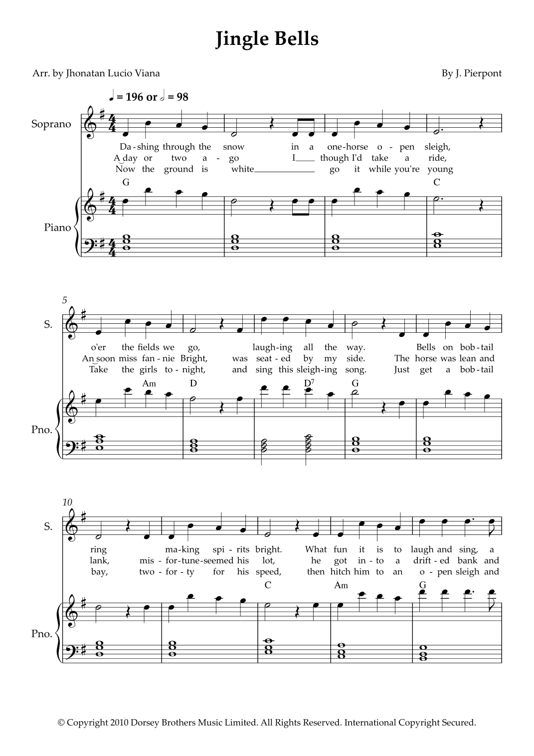 Jingle Bells (arr. Jhonatan Lucio Viana)