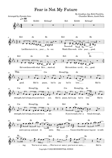 Fear Is Not My Future (arr. Jhonata Lino)