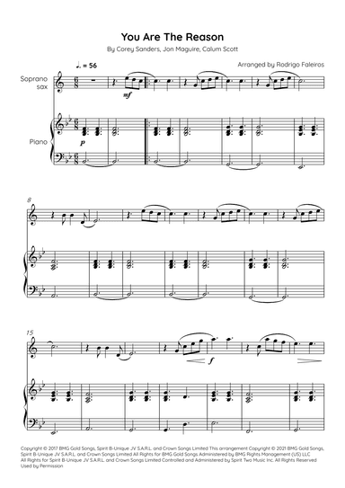 You Are The Reason (arr. Rodrigo Faleiros)