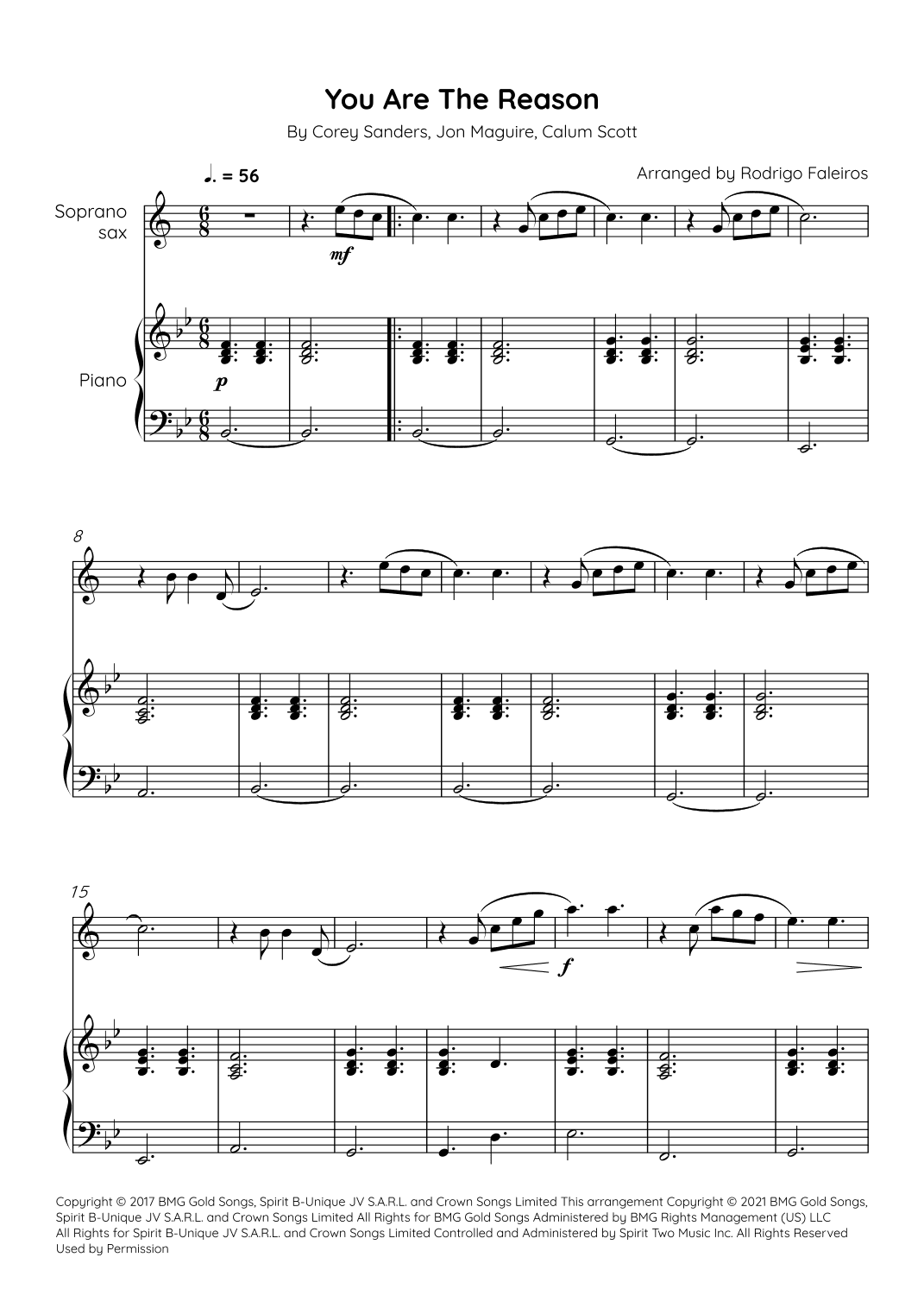 You Are The Reason (arr. Rodrigo Faleiros)