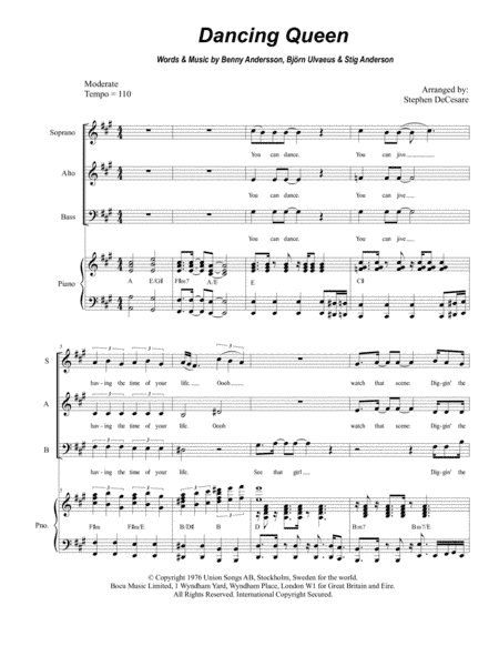 Dancing Queen (arr. Stephen DeCesare)