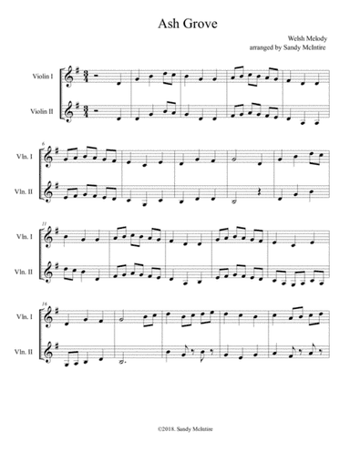 Ash Grove (arr. Sandy McIntire)
