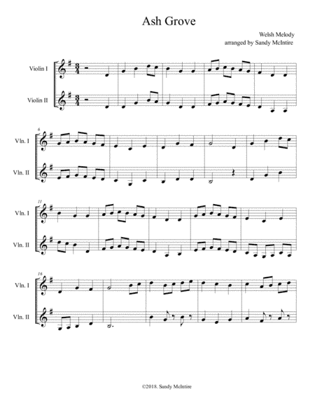 Ash Grove (arr. Sandy McIntire)