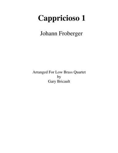 Cappricioso 1 (arr. Gary Bricault)