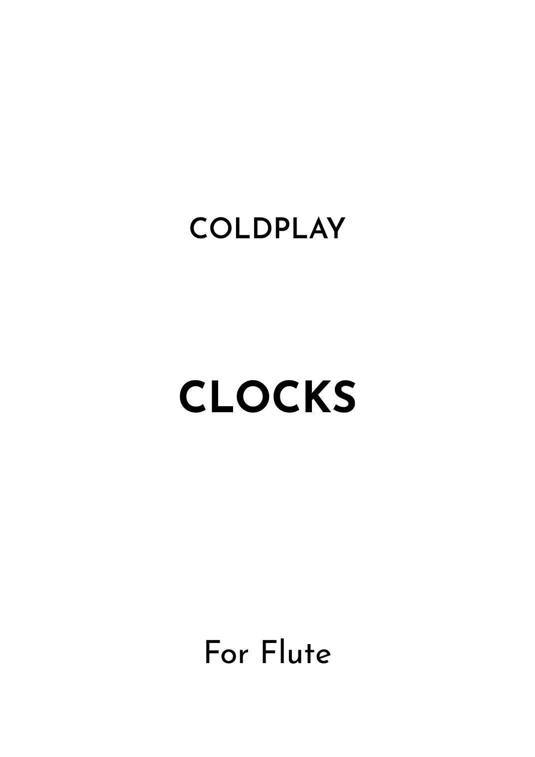 Clocks (arr. Jireh J.)