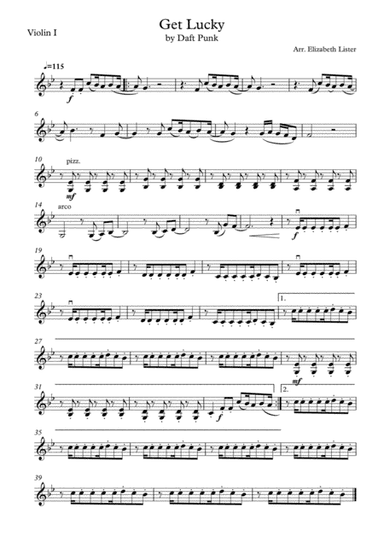 Get Lucky (arr. Elizabeth Lister)