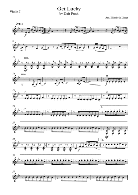 Get Lucky (arr. Elizabeth Lister)