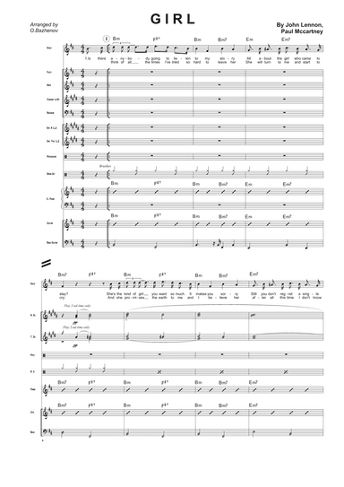 Girl (arr. arrange by Oleksiy Bazhenov)