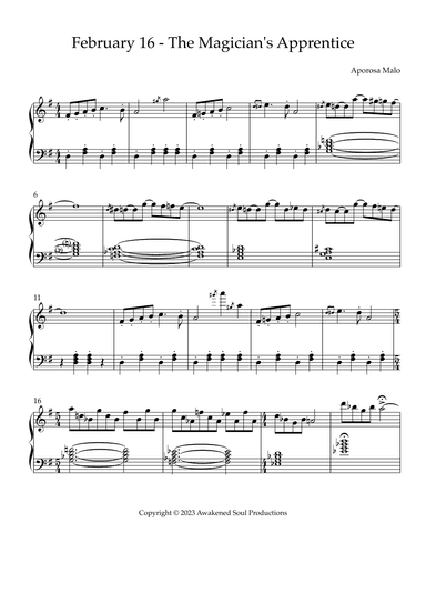 February 16 - The Magician's Apprentice