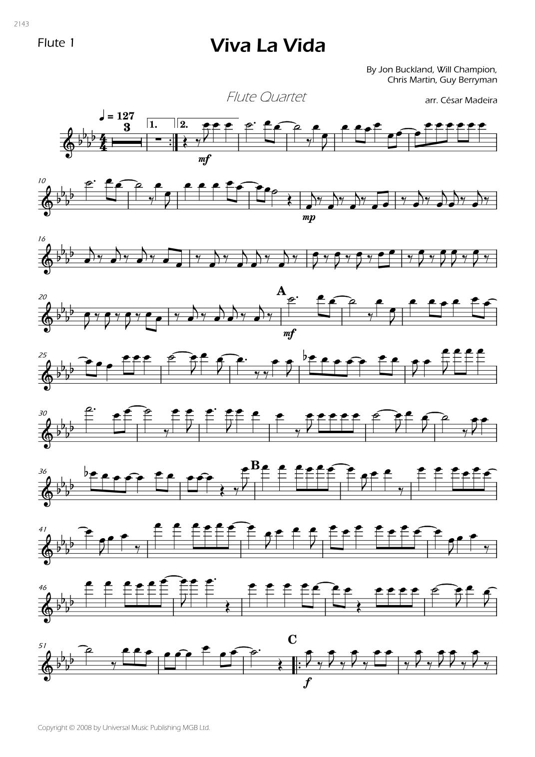 Viva La Vida (arr. César Madeira)