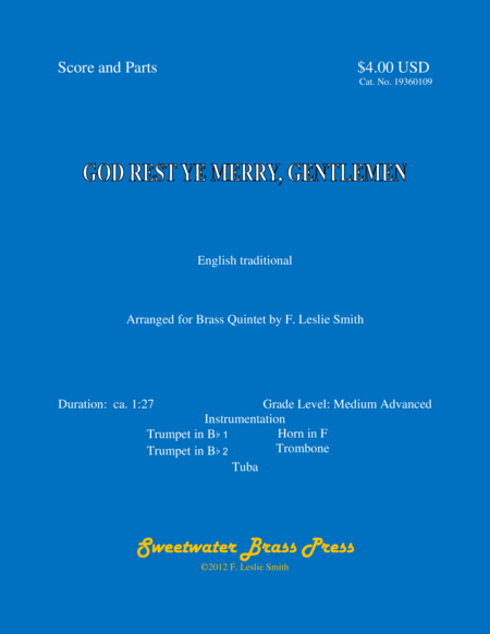 God Rest Ye Merry, Gentlemen (arr. F. Leslie Smith)