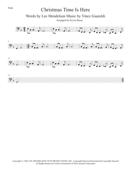 Christmas Time Is Here (arr. Kevin Busse)