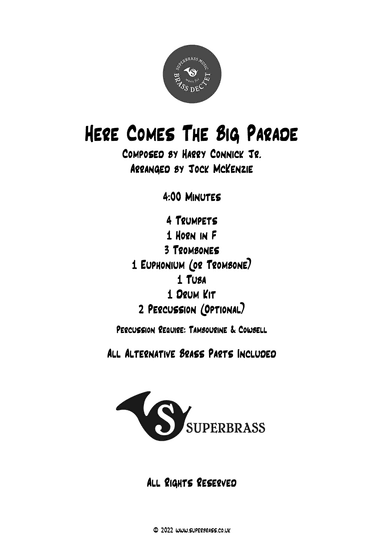 Here Comes The Big Parade (arr. Jock McKenzie)